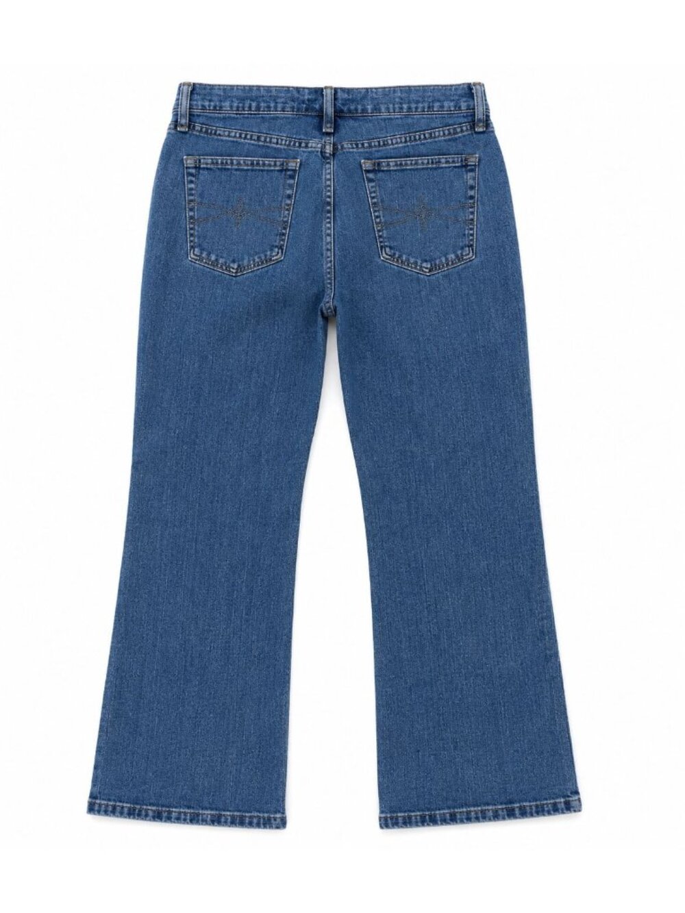 Women's Medium Wash Bootcut Jeans Size 14 Avg Classic Five Pocket Cotton Denim - Picture 2 of 3
